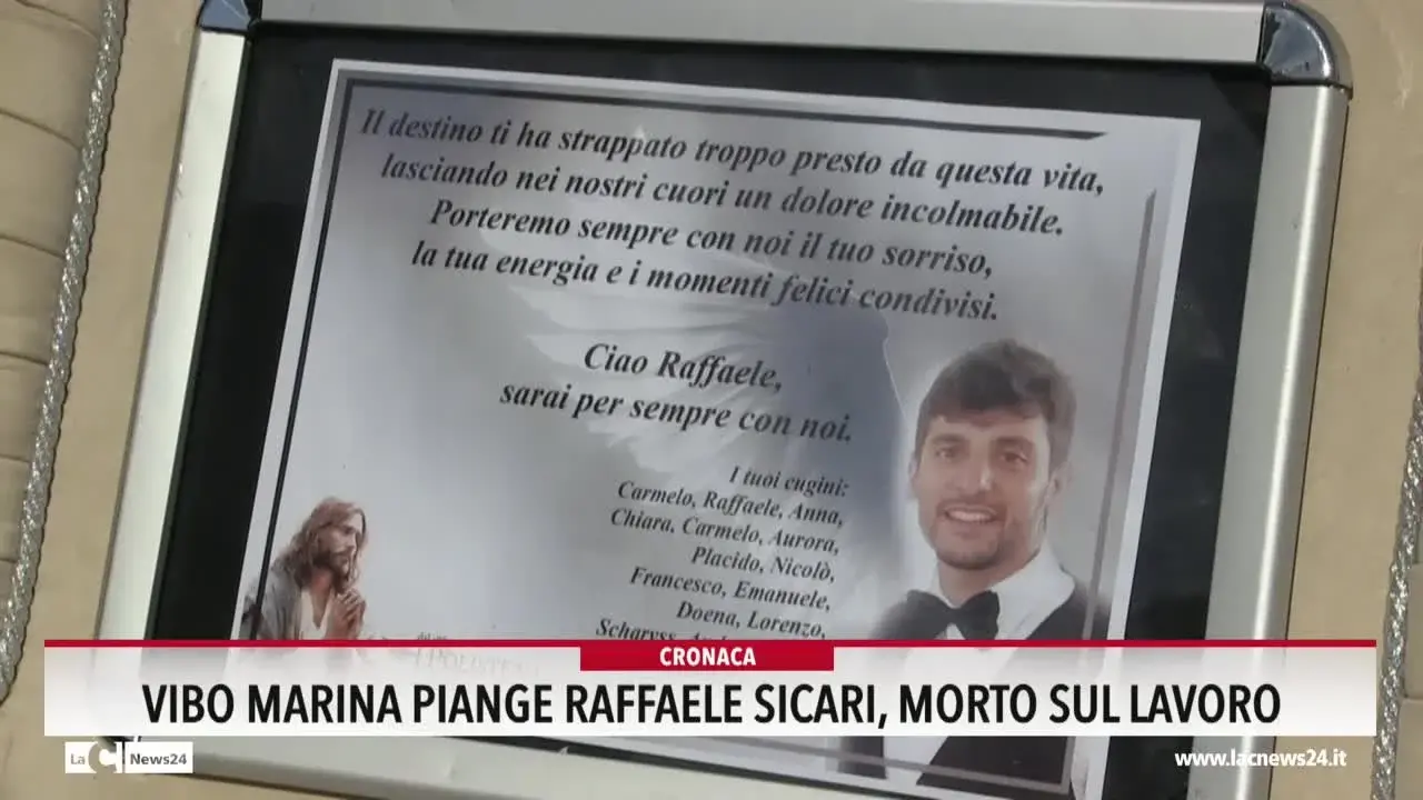 Vibo Marina piange Raffaele Sicari, morto sul lavoro - Interviste