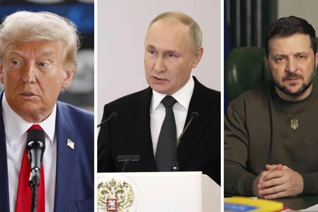 Trump, Putin e Zelensky , Ansa