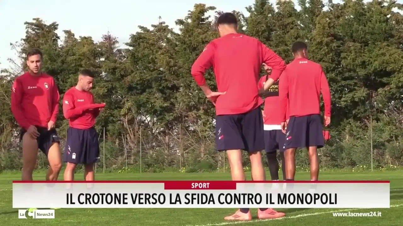 Il Crotone verso la sfida contro il Monopoli