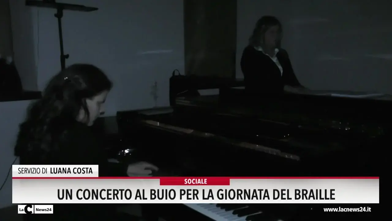 Un concerto al buio per la giornata del braille