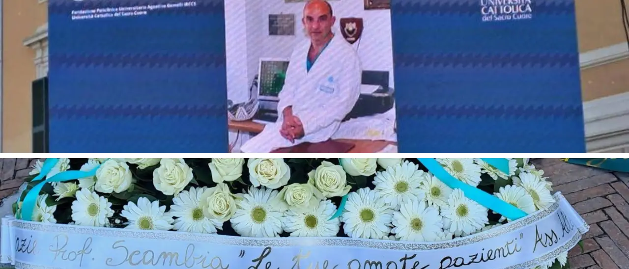 A Roma i funerali del luminare Giovanni Scambia, maxischermo e fiori dalle sue pazienti: «Grazie prof»\n