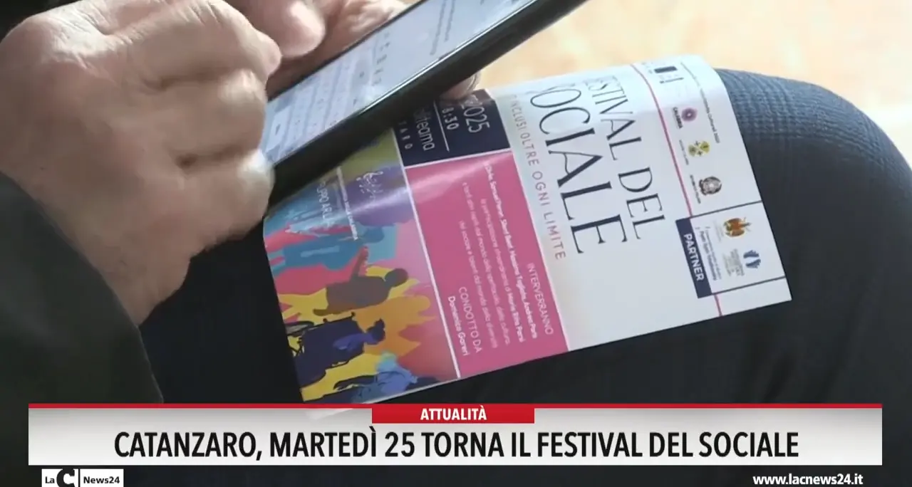 Catanzaro, martedì 25 torna il Festival del Sociale