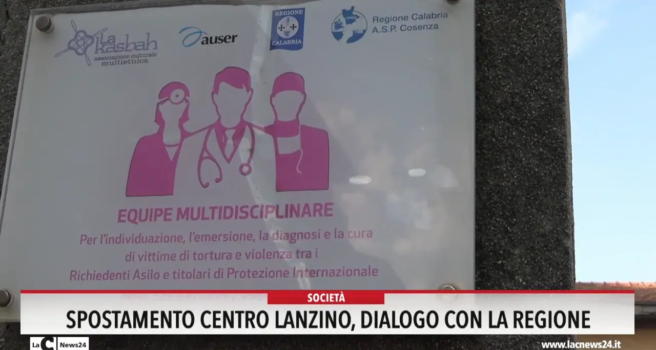 Spostamento centro Lanzino, dialogo con la Regione