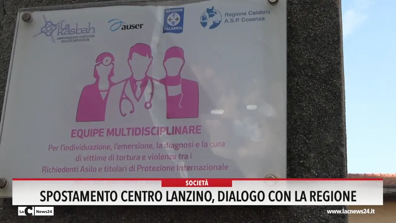 Spostamento centro Lanzino, dialogo con la Regione