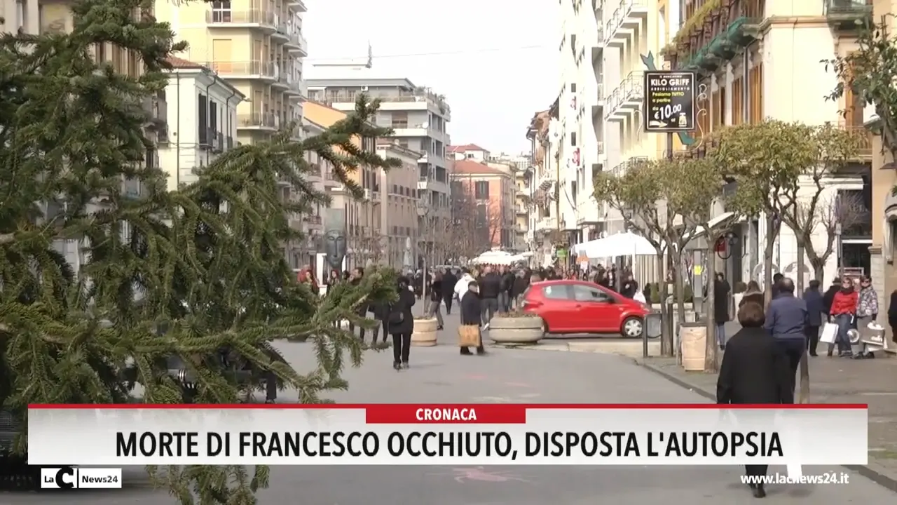 Morte di Francesco Occhiuto, disposta l'autopsia