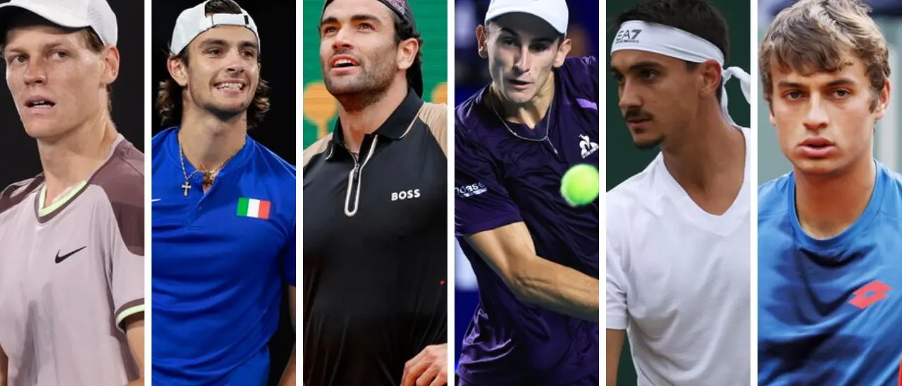 Tennis, sei azzurri nella Top40 della classifica Atp: è record