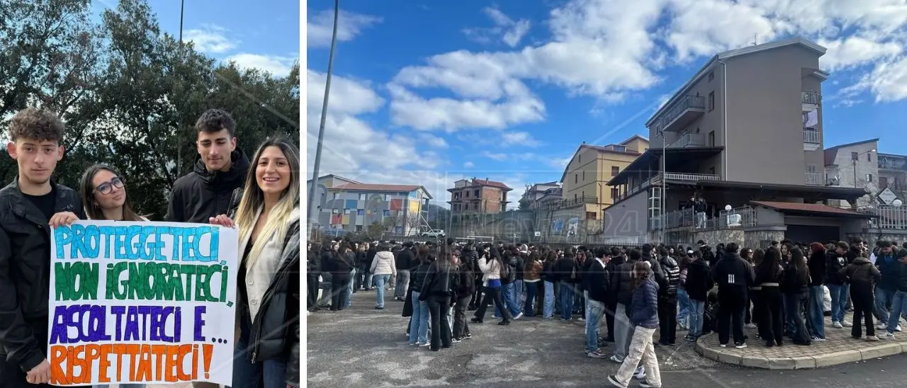 Deepfake ad Acri, studenti in piazza: «La vicenda non sia insabbiata, vogliamo vicinanza per le vittime»