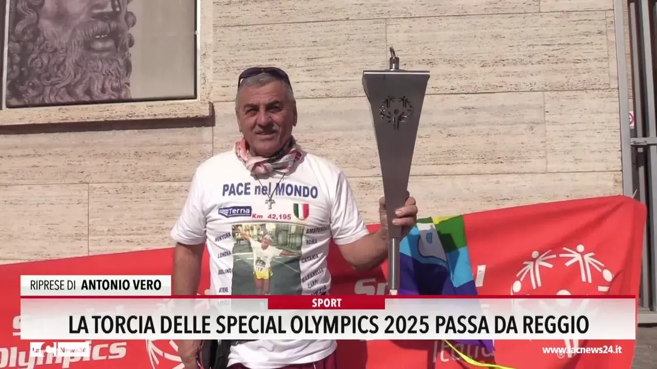 La torcia delle special Olympics 2025 passa da Reggio