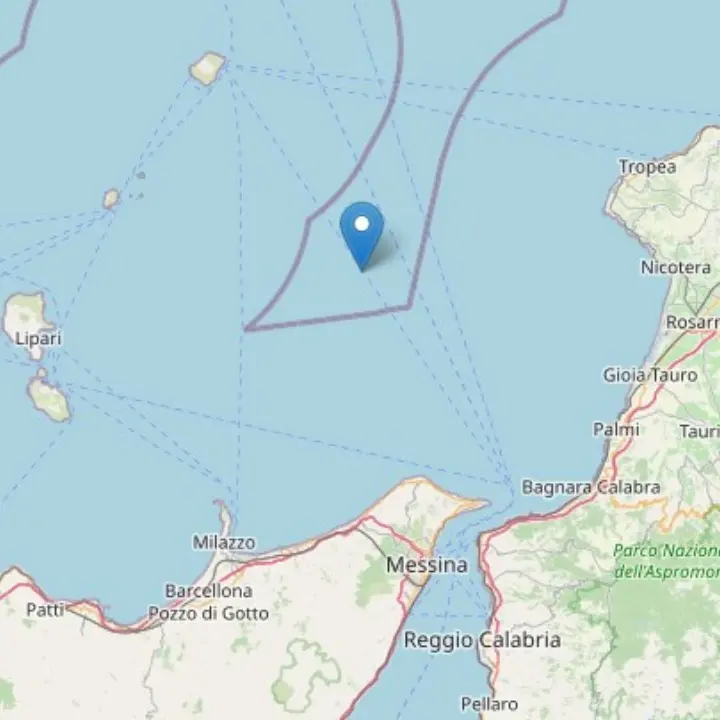 Terremoto al largo delle coste del Vibonese, scossa di magnitudo 4.3\n