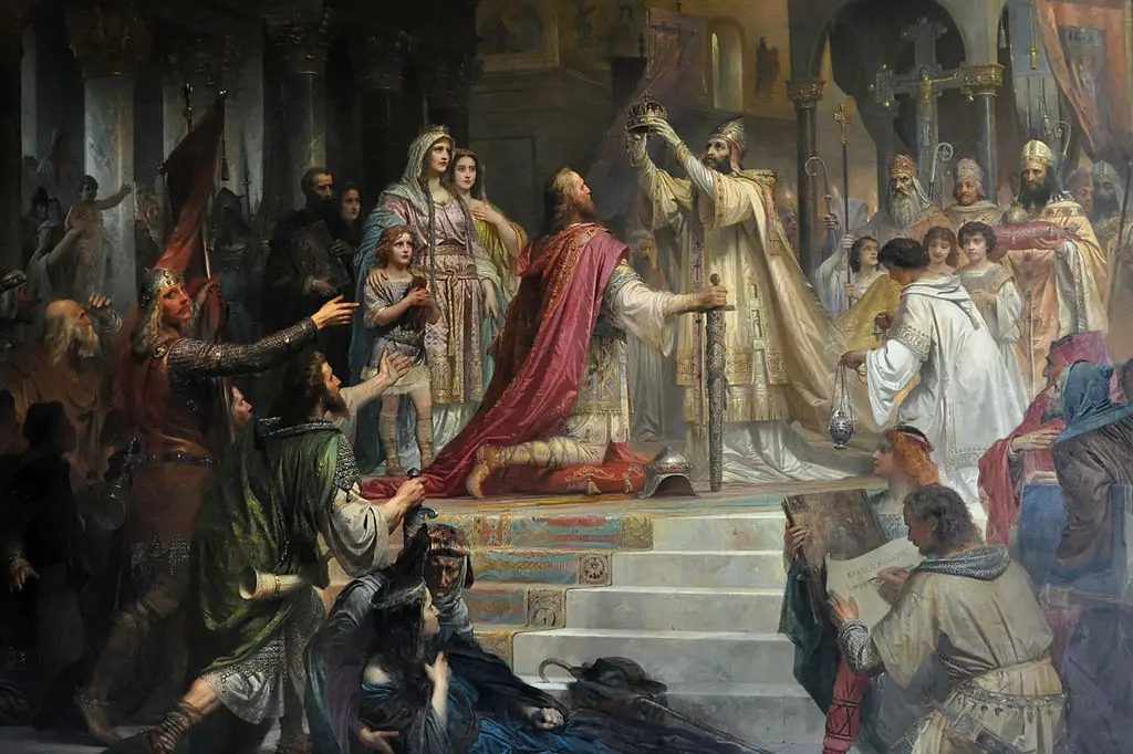 Incoronazione imperiale di Carlo Magno, di Friedrich Kaulbach, 1861