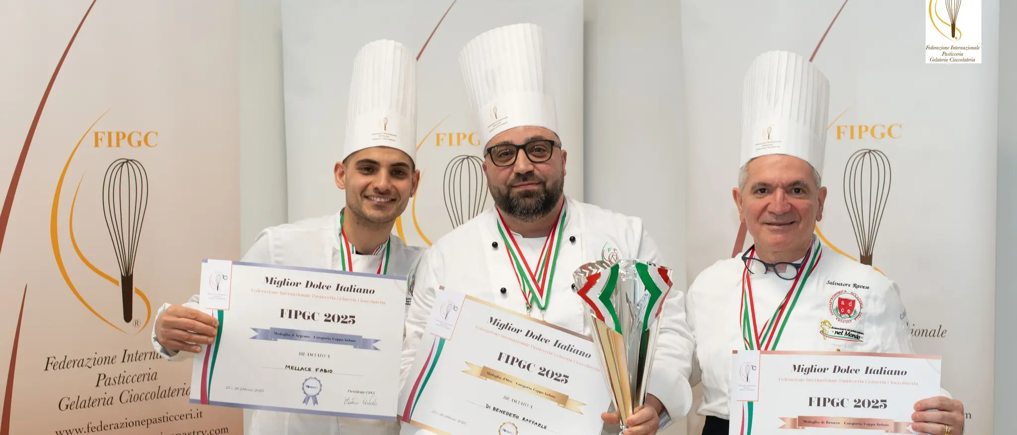 Due calabresi sul podio ai Campionati di pasticceria: gelatai di Catanzaro e Gioia Tauro premiati in Toscana\n