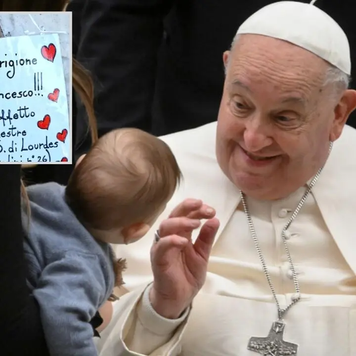 «Io ti voio bene»: dalla Calabria il commovente messaggio del piccolo Francesco per il Papa malato\n