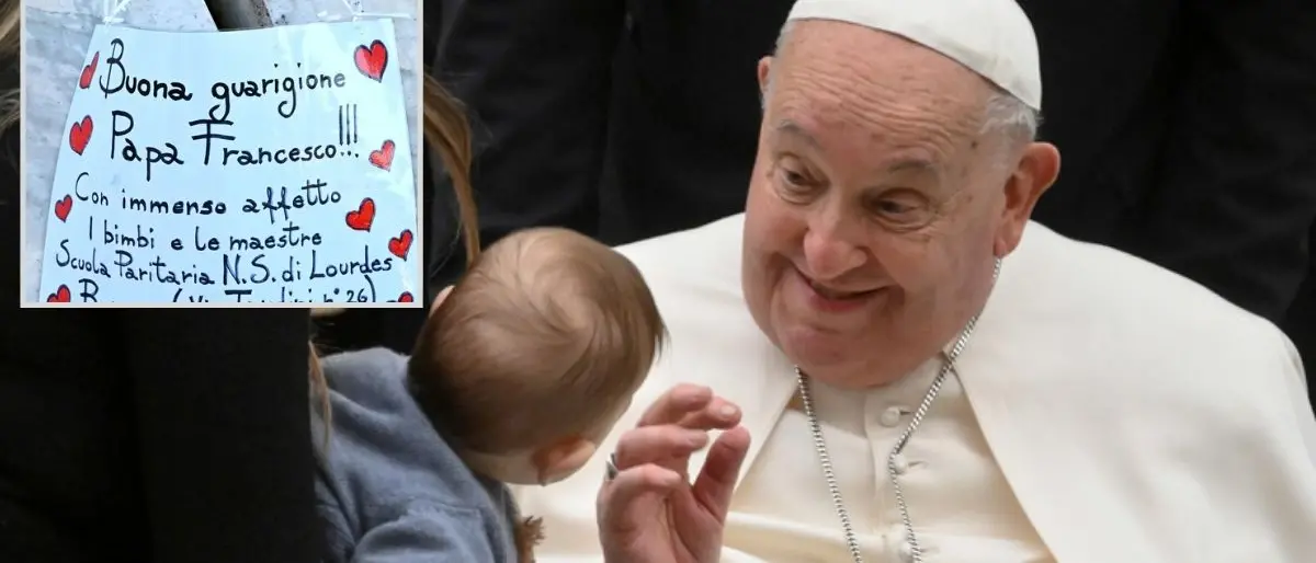 «Io ti voio bene»: dalla Calabria il commovente messaggio del piccolo Francesco per il Papa malato\n