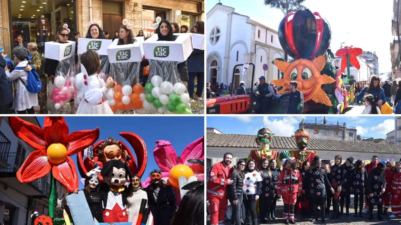 Carnevale a Gioia Tauro: carri allegorici, gruppi in maschera, musica e tanti sorrisi\n