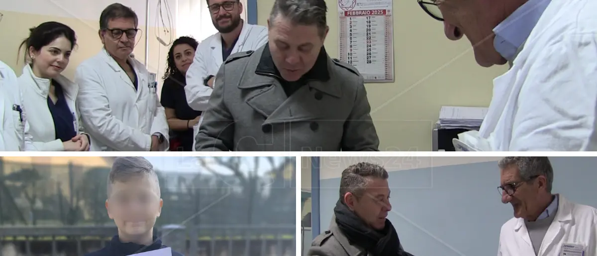 Vibo, la lettera del bimbo di Bergamo a cui salvarono la vita commuove i medici dello Jazzolino: «Grazie per quello che avete fatto per me»