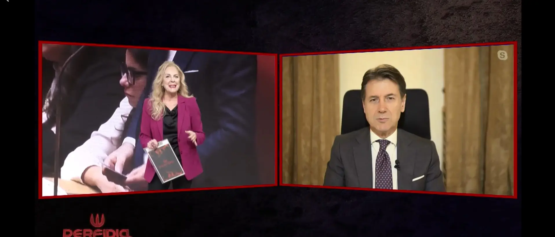 Conte a\u00A0Perfidia: «Noi trumpiani? Non siamo a libro paga di nessuno». E su Santanchè: «Deve dimettersi»\n