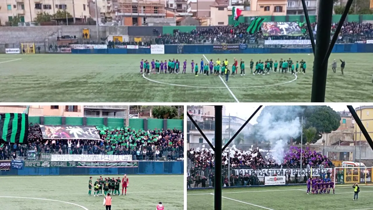 Eccellenza, pari e patta nel derby della Piana. La Palmese riagguanta la Gioiese nei minuti di recupero: finisce 1-1\n