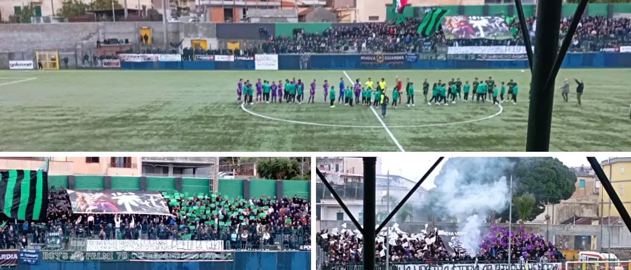 Eccellenza, pari e patta nel derby della Piana. La Palmese riagguanta la Gioiese nei minuti di recupero: finisce 1-1\n