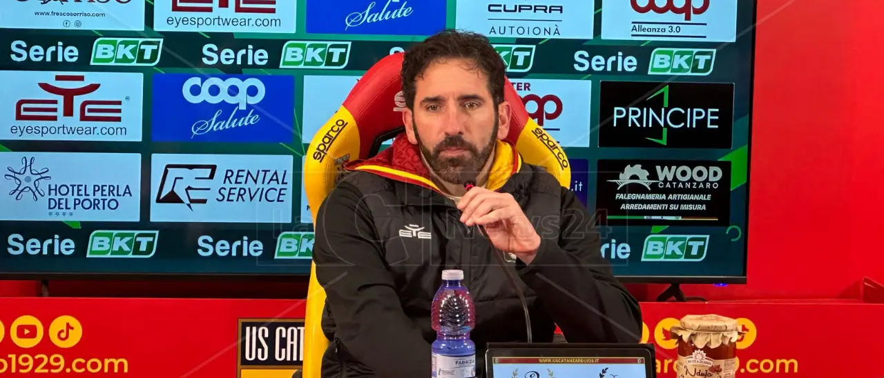 Catanzaro-Reggiana, Caserta: «Approccio sbagliato? Colpa mia, ho chiesto\u00A0cose diverse ai ragazzi e non è andata\u00A0bene»