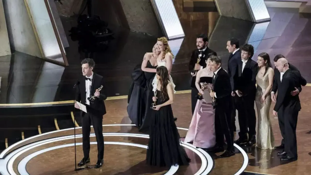 Un momento della cerimonia degli Oscar 2025