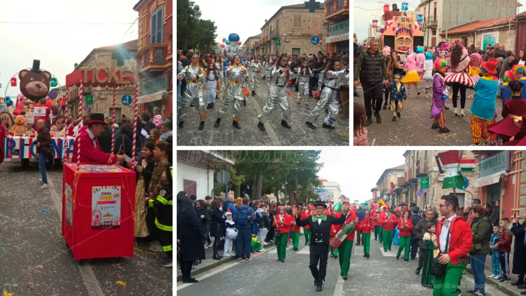 Mileto invasa da carri allegorici, colori e…\u00A0supereroi: che festa il Carnevale 2025\n