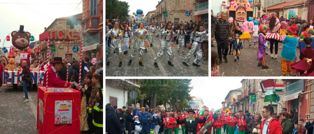 Mileto invasa da carri allegorici, colori e…\u00A0supereroi: che festa il Carnevale 2025\n