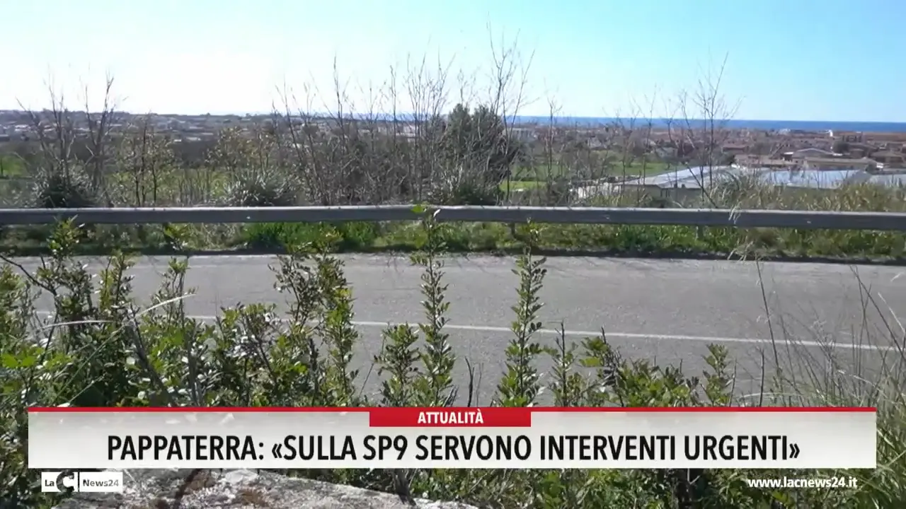 Pappaterra sulla Sp 9: «Servono interventi urgenti»