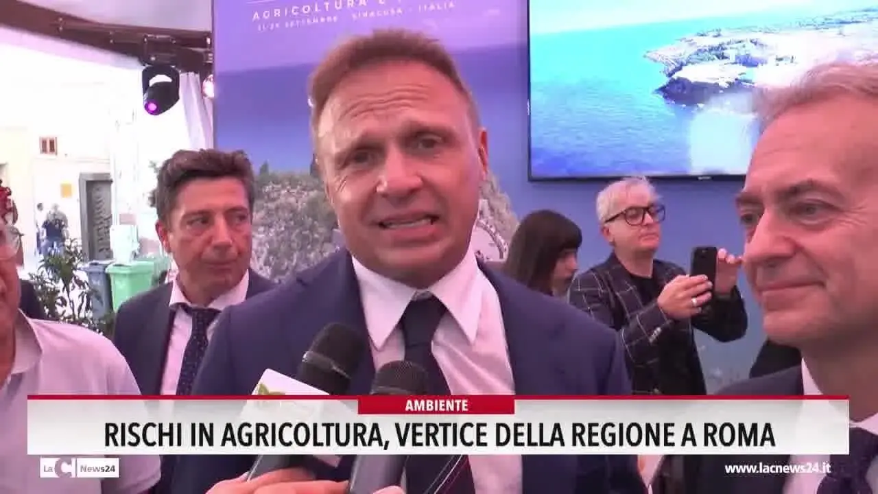 Rischi in agricoltura, vertice della Regione a Roma