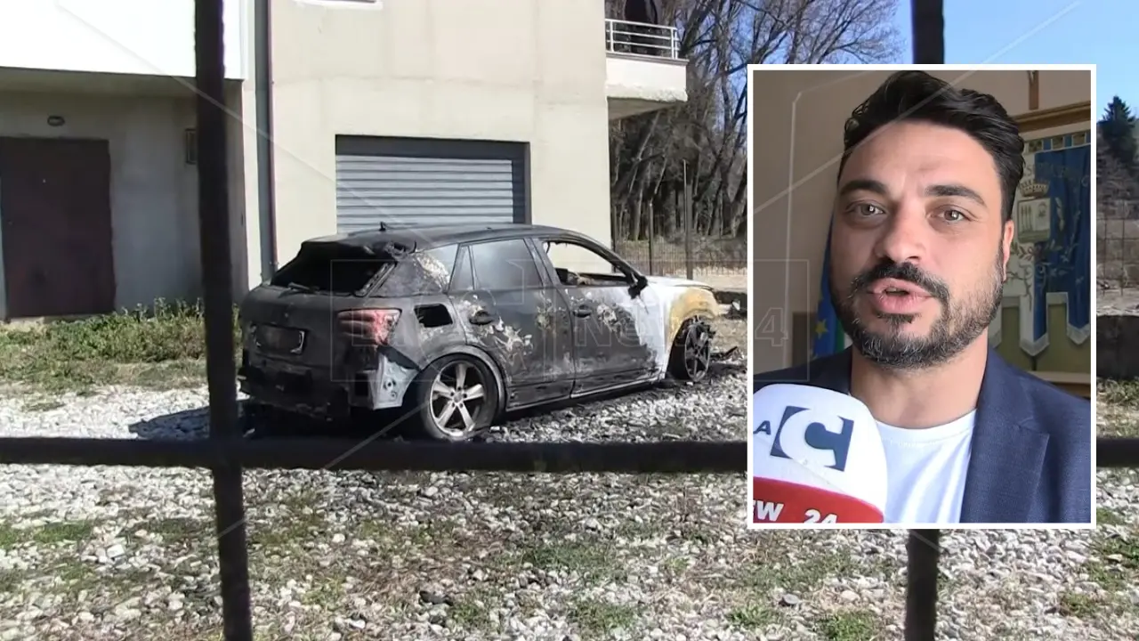 Serra, il sindaco Barillari dopo l’incendio della sua auto: «Gesto vile ma non mi fermo, andiamo avanti più forti di prima»