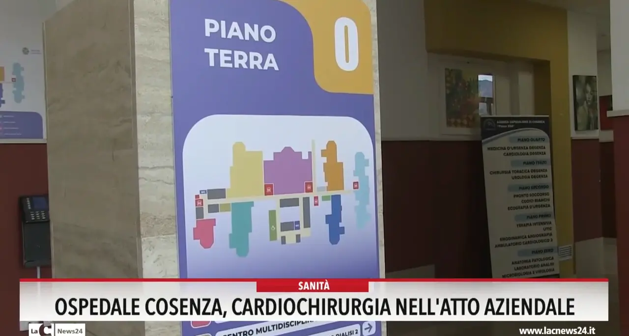 Ospedale di Cosenza, Cardiochirurgia nell'atto aziendale