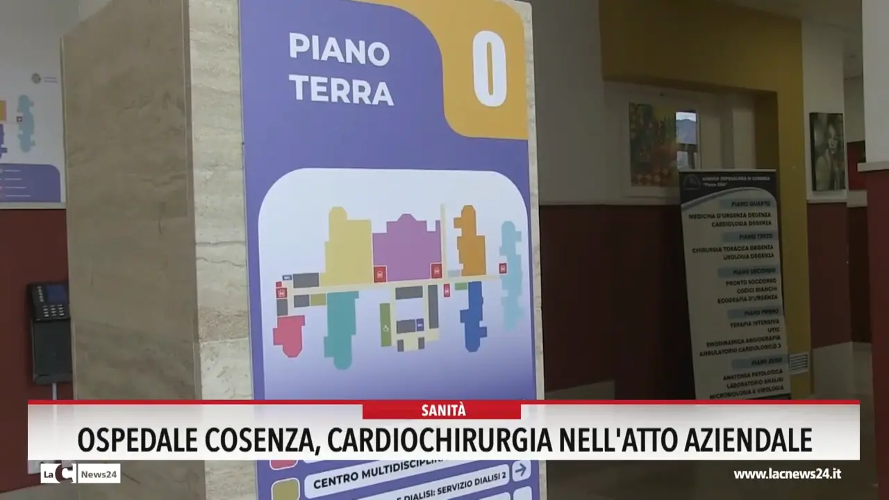 Ospedale di Cosenza, Cardiochirurgia nell'atto aziendale