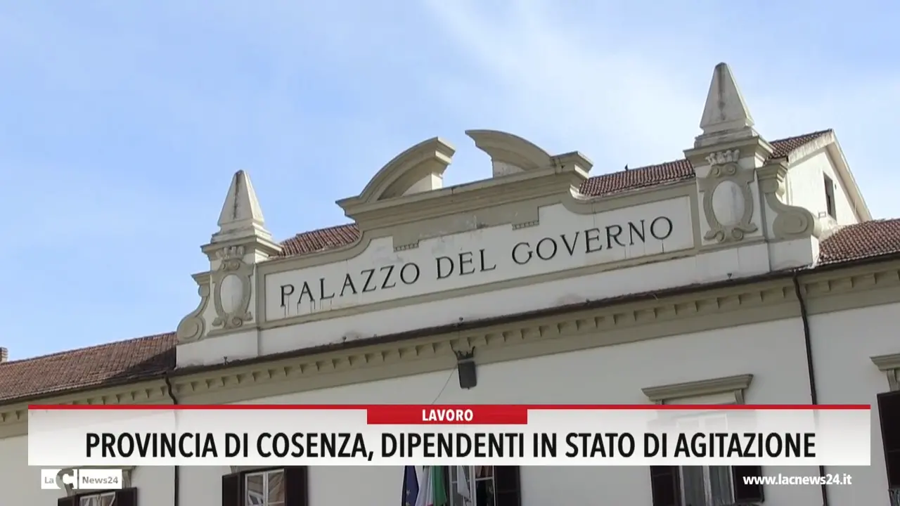 Provincia di Cosenza, dipendenti in stato di agitazione