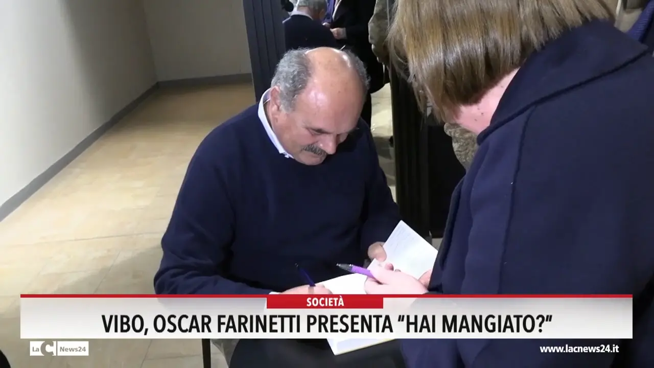 Vibo Oscar Farinetti presenta \"Hai mangiato?\"