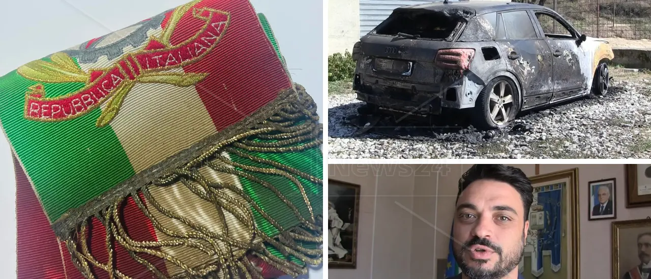Serra, il sindaco dopo l’intimidazione: «Le fiamme non hanno consumato la fascia tricolore, da oggi la porto con più orgoglio»