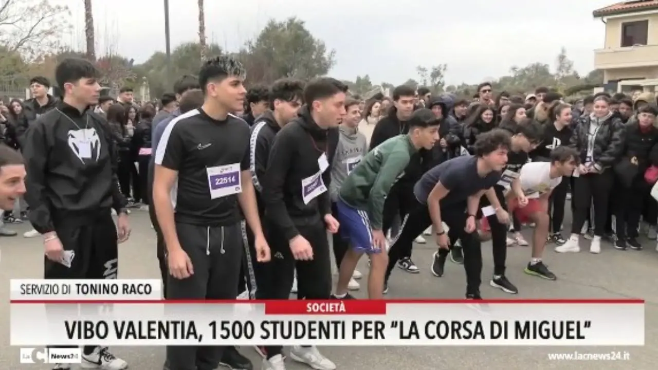 Vibo Valentia, 1500 studenti per \"La corsa di Miguel\"