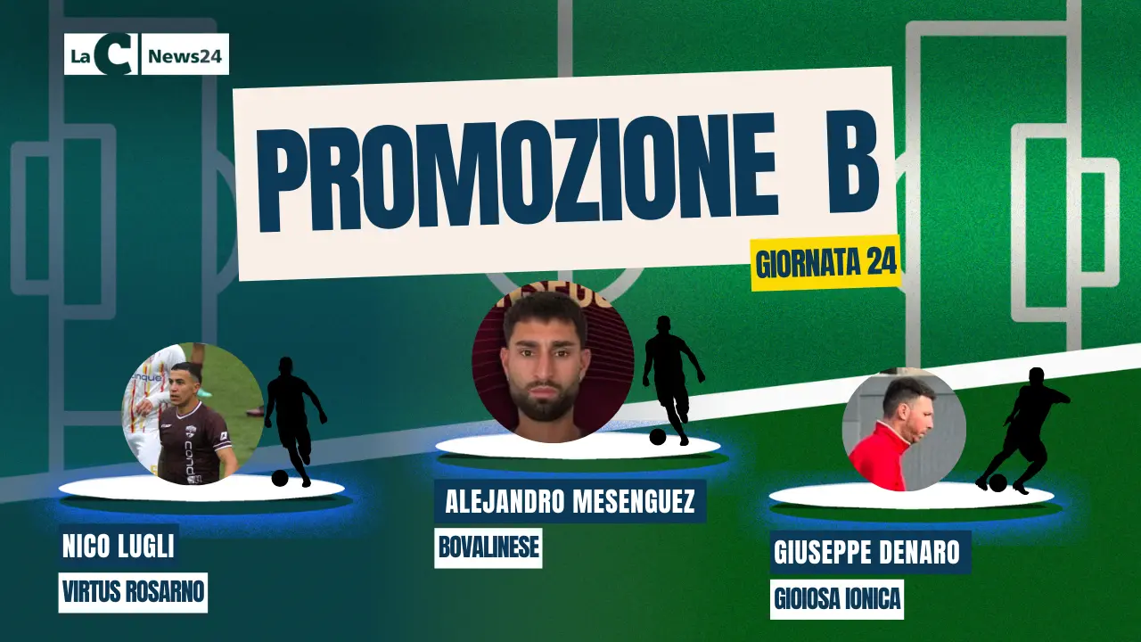 Promozione B, Mesenguez e Lugli: tango argentino per Bovalinese e V. Rosarno. Denaro (Gioiosa Ionica) completa la Top 3 di LaC News24\n