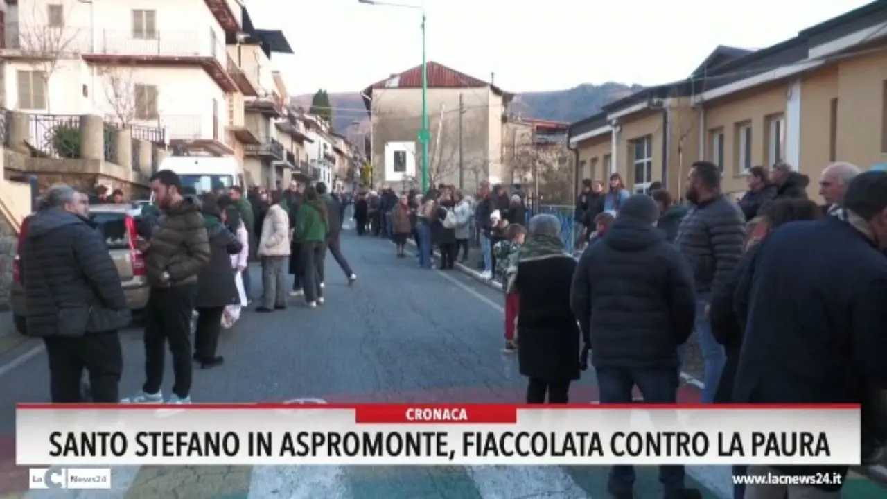 Santo Stefano in Aspromonte, fiaccolata contro la paura