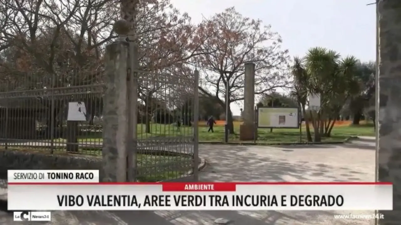 Vibo Valentia, aree verdi tra incuria e degrado