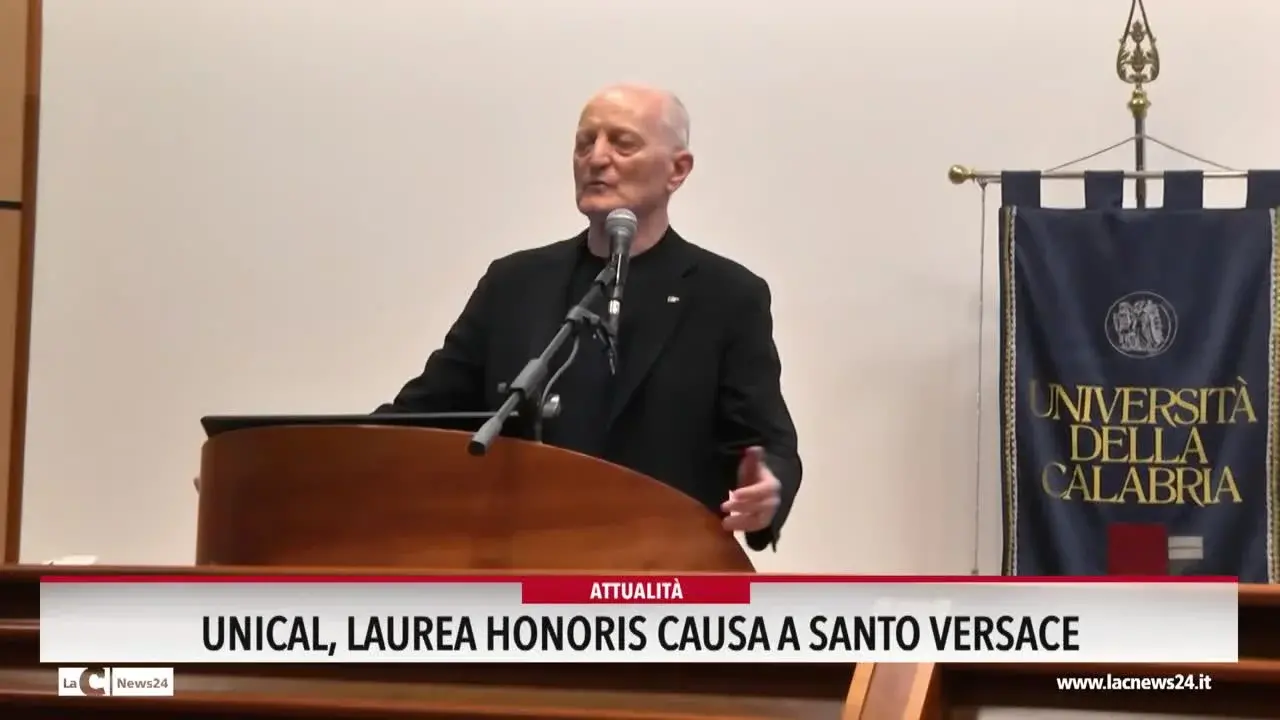 Unical, laurea honoris causa a Santo Versace