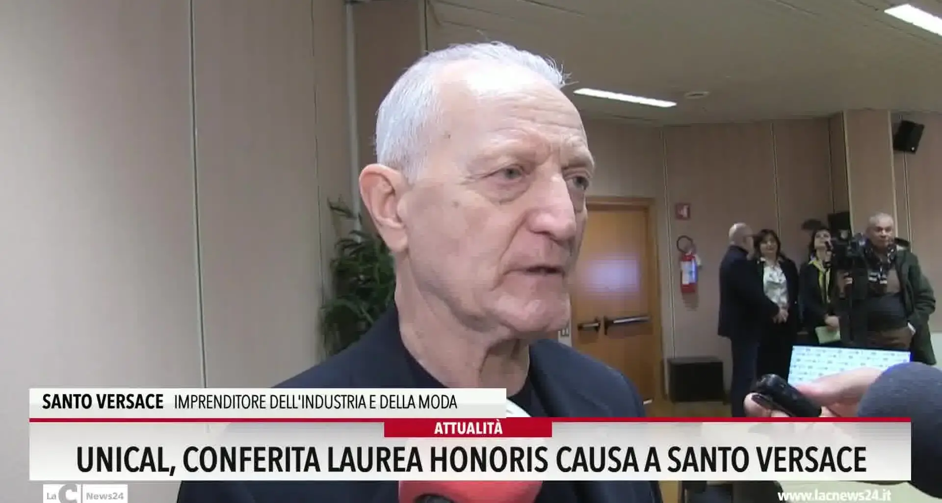 Unical, conferita laurea honoris causa a Santo Versace