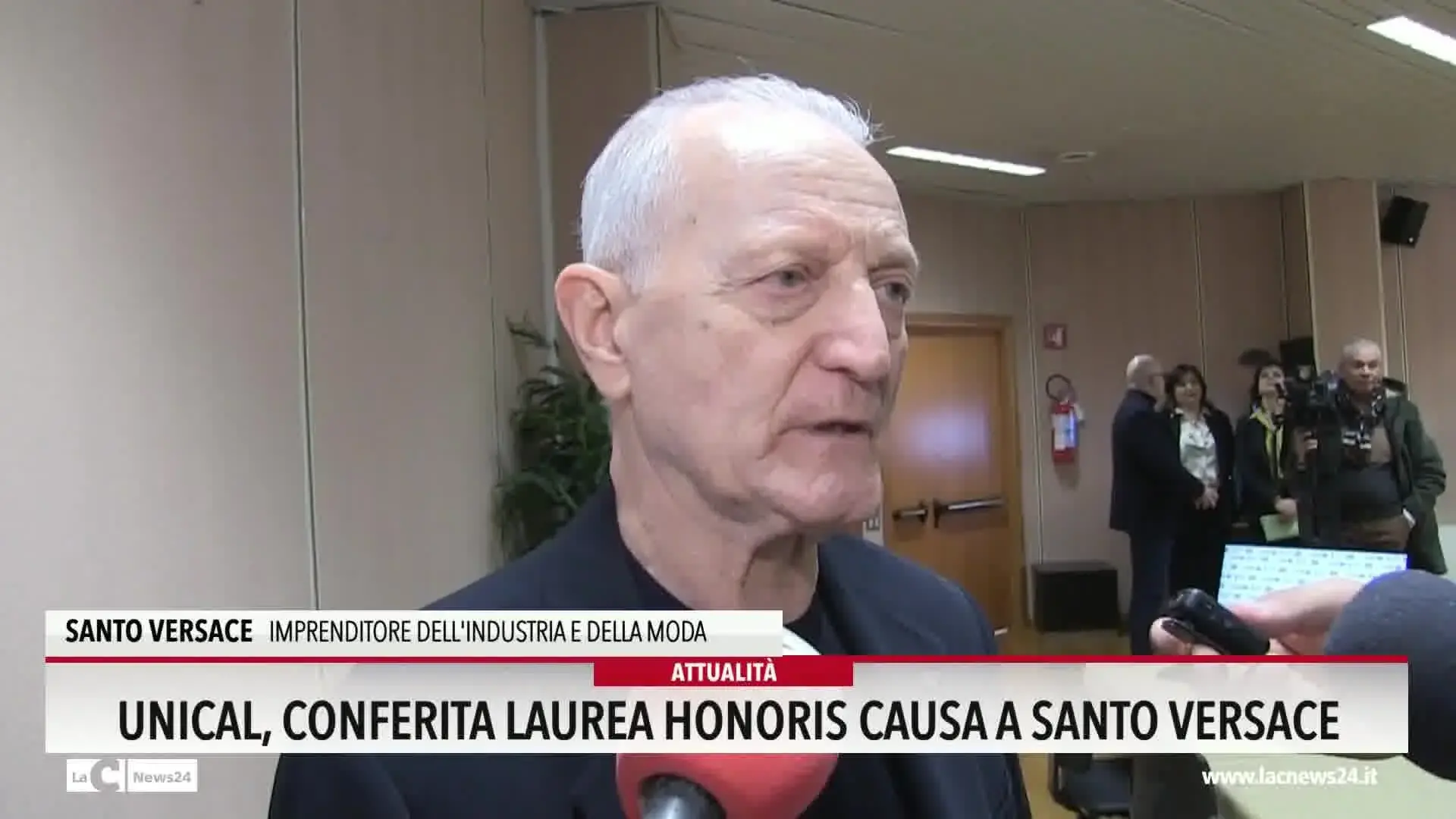 Unical, conferita laurea honoris causa a Santo Versace