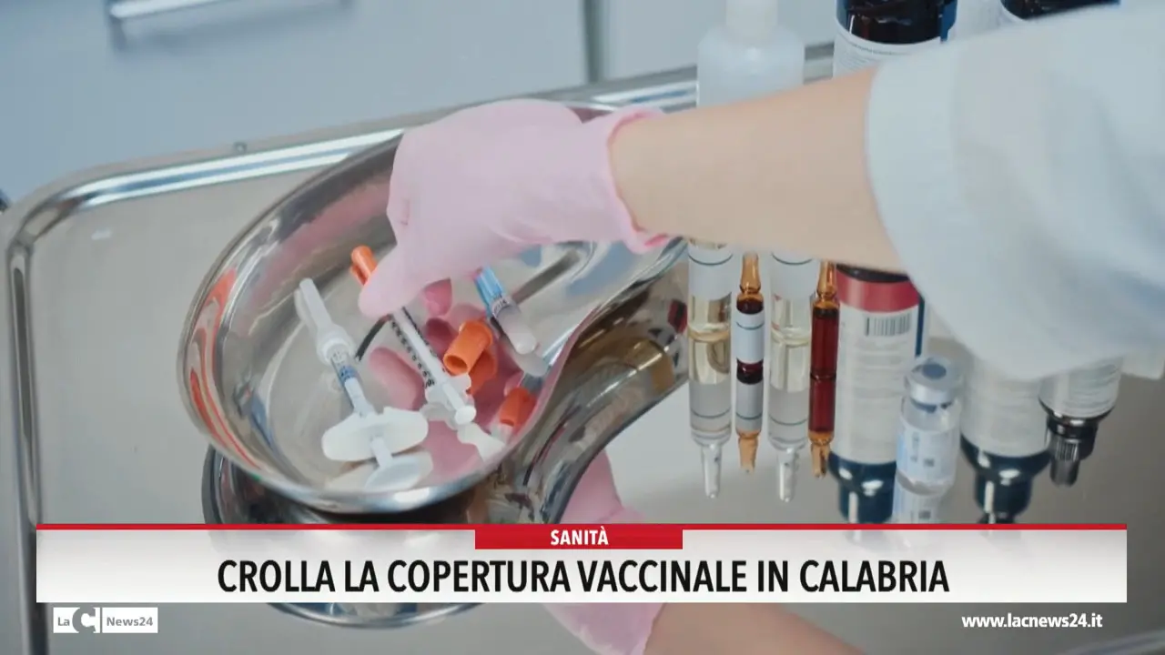 Crolla la copertura vaccinale in Calabria