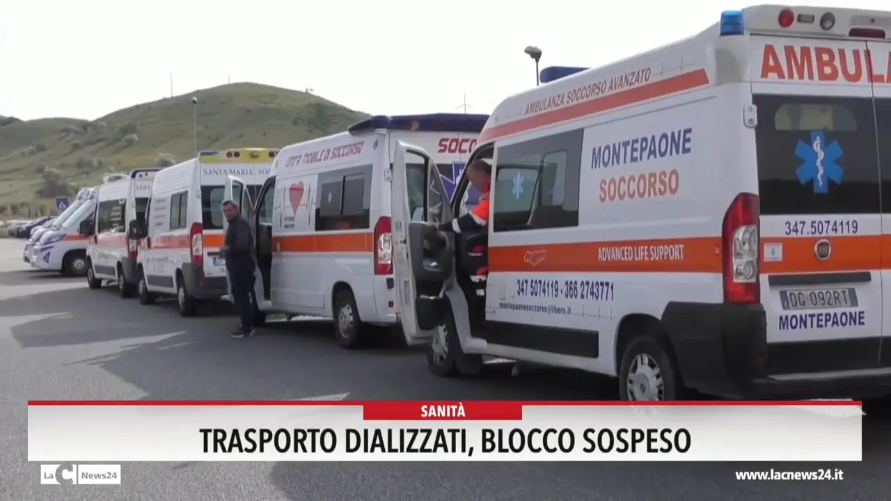 Trasporto dializzati, blocco sospeso