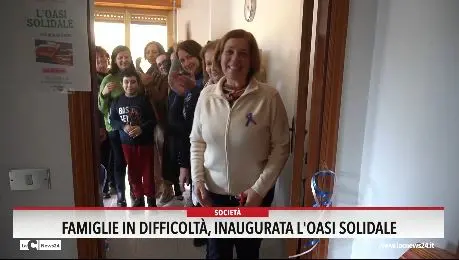 Famiglie in difficolta, inaugurata l'oasi solidale