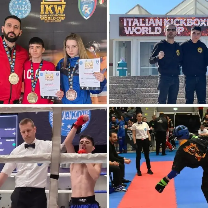 Gioia Tauro eccelle nelle arti marziali: due scuole di combattimento brillano all'Italian Kickboxing World Cup\n