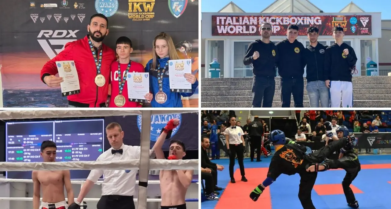 Gioia Tauro eccelle nelle arti marziali: due scuole di combattimento brillano all'Italian Kickboxing World Cup\n