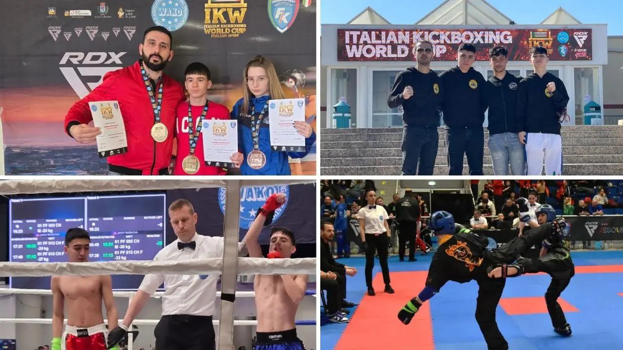 Gioia Tauro eccelle nelle arti marziali: due scuole di combattimento brillano all'Italian Kickboxing World Cup\n