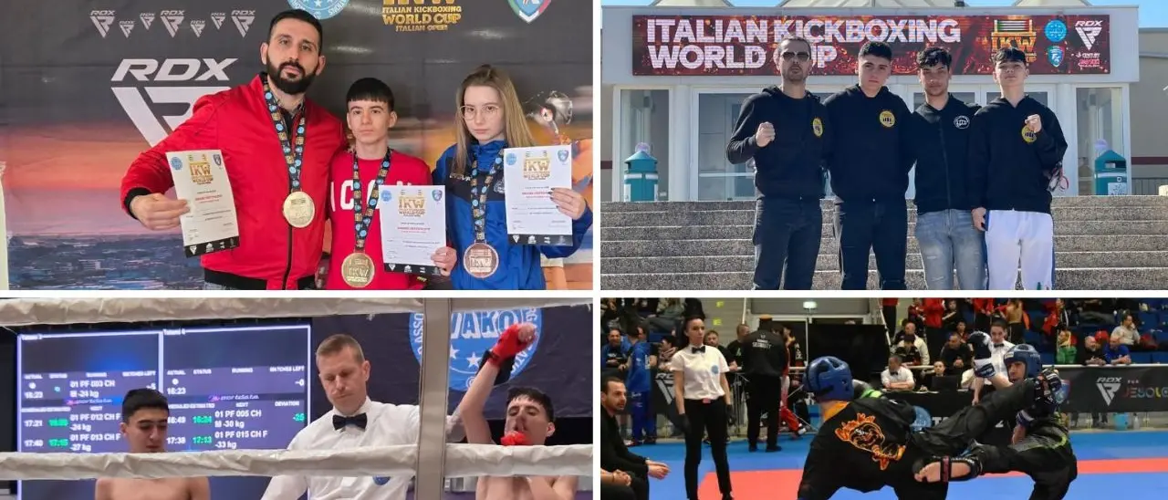 Gioia Tauro eccelle nelle arti marziali: due scuole di combattimento brillano all'Italian Kickboxing World Cup\n