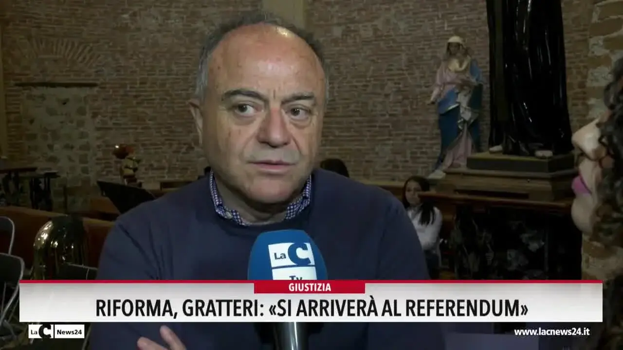 Riforma, Gratteri: «Si arriverà al referendum»