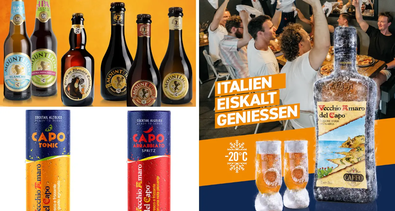 Vecchio Amaro del Capo alla fiera ProWein in Germania: saranno presentati anche i ready to serve e le birre artigianali del Gruppo Caffo